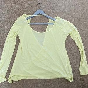 Zyia activewear namaste yellow top